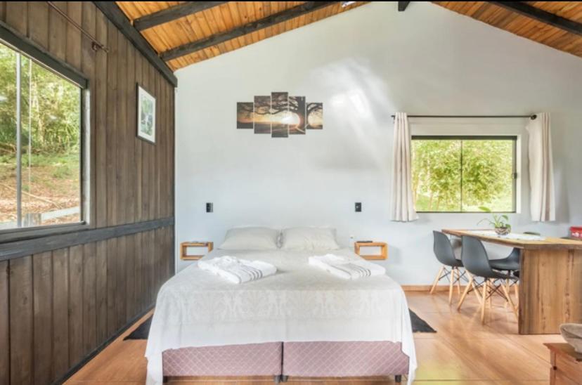 Cabana Sassafras Com Hidromassagem Alfredo Wagner Buitenkant foto
