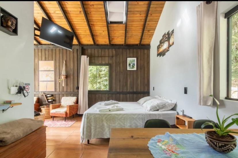 Cabana Sassafras Com Hidromassagem Alfredo Wagner Buitenkant foto