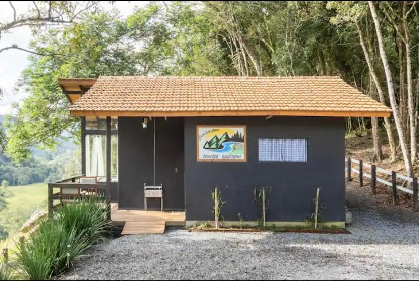 Cabana Sassafras Com Hidromassagem Alfredo Wagner Buitenkant foto