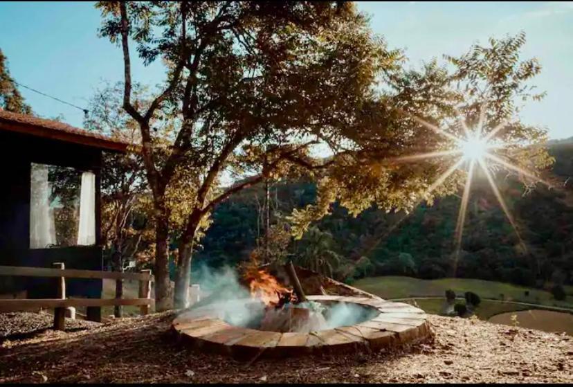 Cabana Sassafras Com Hidromassagem Alfredo Wagner Buitenkant foto